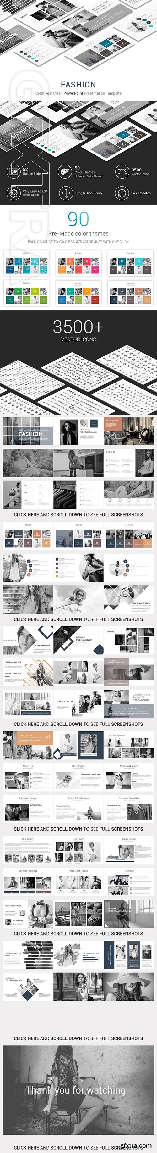 CreativeMarket - Fashion PowerPoint Presentation Temp 2314259