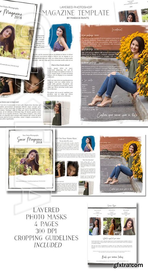 CreativeMarket - Senior Marketing Magazine Template 2314252