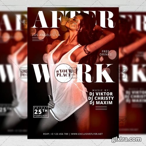 After Work Party – Club A5 Flyer Template