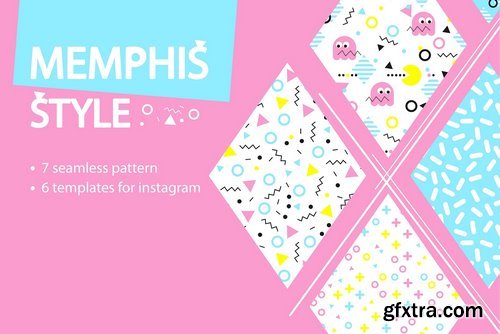 CM - MEMPHIS STYLE:templates and patterns 2092863