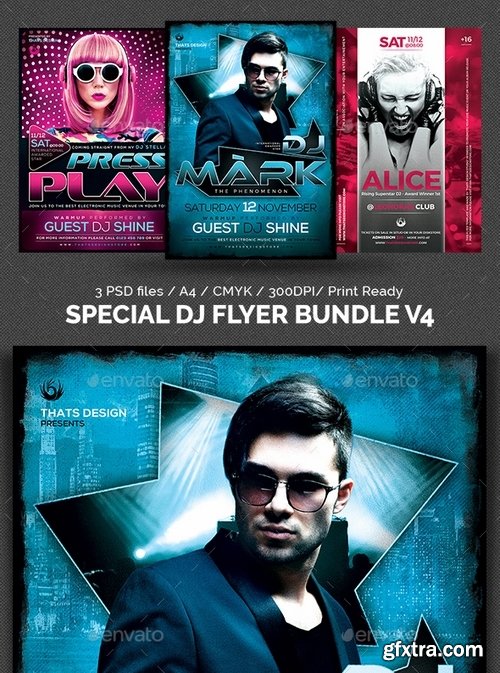 GraphicRiver - Special Dj FLyer Bundle V4 17444076