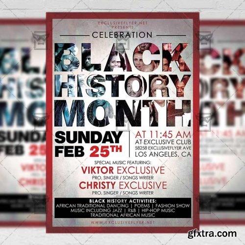 Black History Month – Community A5 Flyer Template