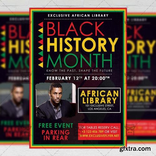 Black History Month Event – Community A5 Flyer Template