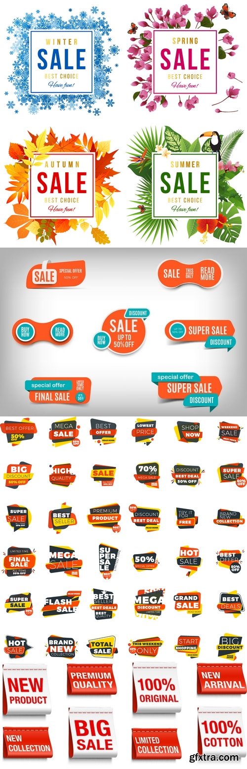 Vectors - Sale Different Elements 54