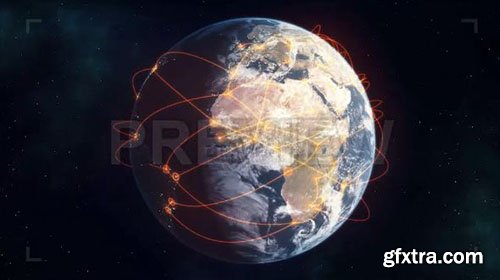 Global Network - Orange - Motion Graphics 65439