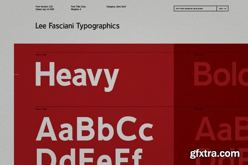 Duty Font Family