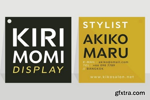 Kirimomi Display Font Family