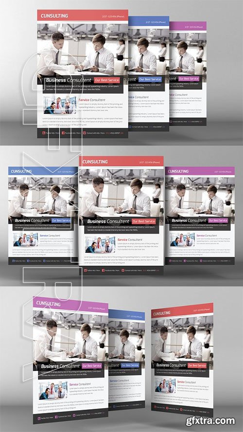 CreativeMarket - Business Consulting Flyer Template 2334764