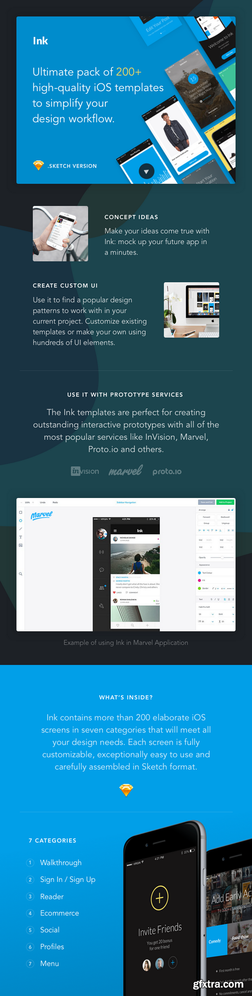 ThemeForest - Ink: Ultimate UI Kit of 200+ iOS Templates for Sketch 12623969