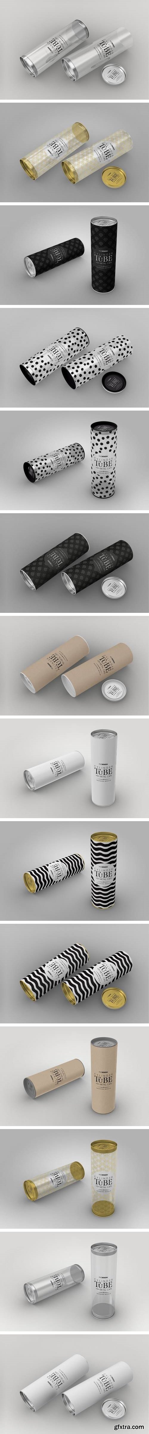 180mm Cylinder Tube Packaging Mock Up