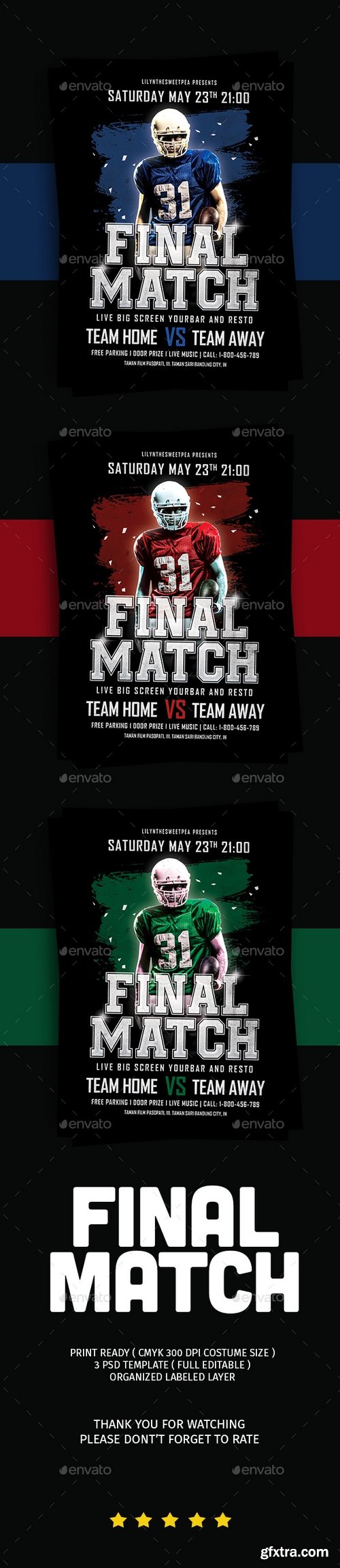 Graphicriver - Final Match Football Flyer 21535393