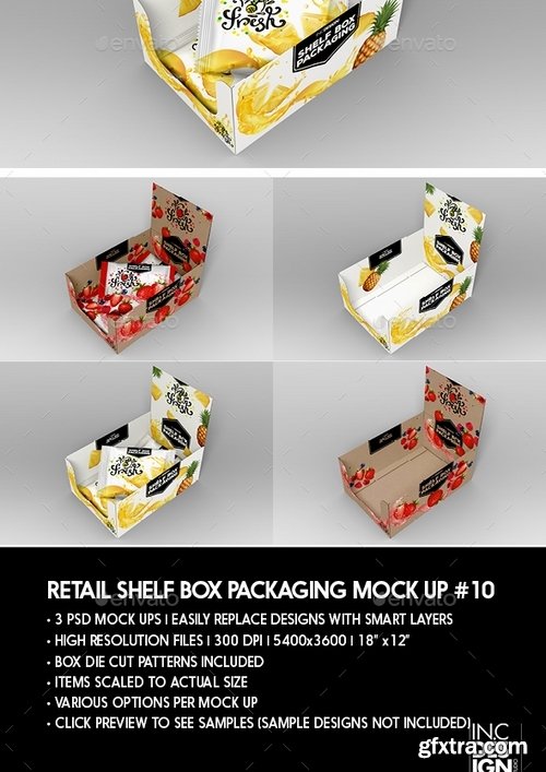 GraphicRiver - Retail Shelf Box Packaging MockUp No10 20536055