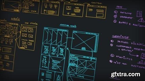 User Experience Flow Modeling for Portfolio Websites in Photoshop