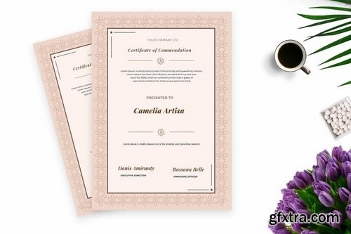 Brown Certificate Template