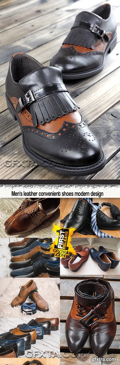 Men's leather convenient shoes modern design