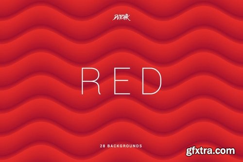 Red Soft Abstract Wavy Backgrounds