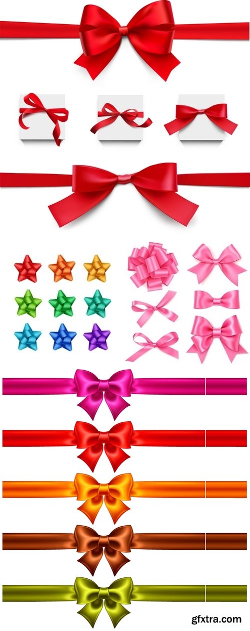 Vectors - Silk Realistic 3D Bows 19