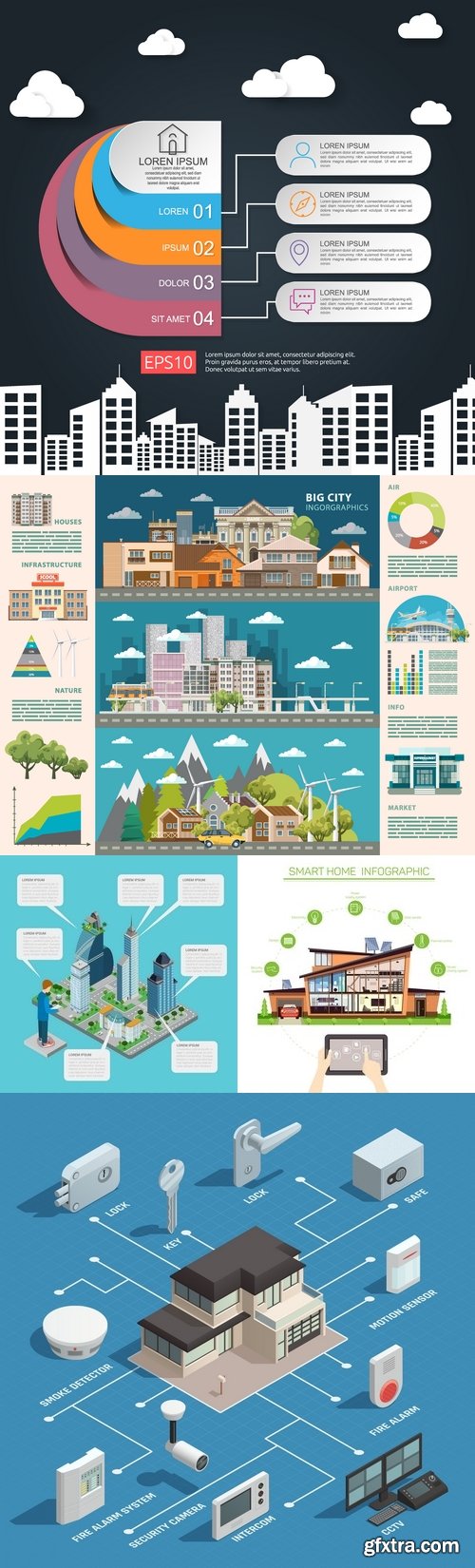 Vectors - Real Estate Infographic Set 10