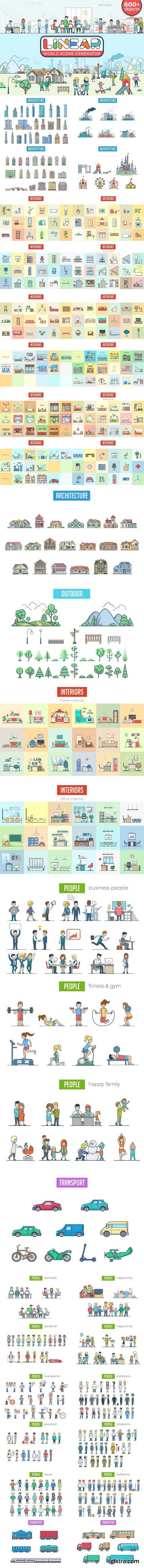 CM - Linear World Scene Generator vector 1164852