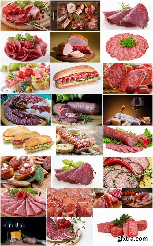 Salami sausage delicacy meat 25 HQ Jpeg