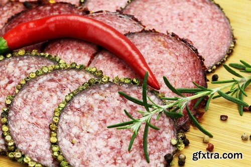 Salami sausage delicacy meat 25 HQ Jpeg