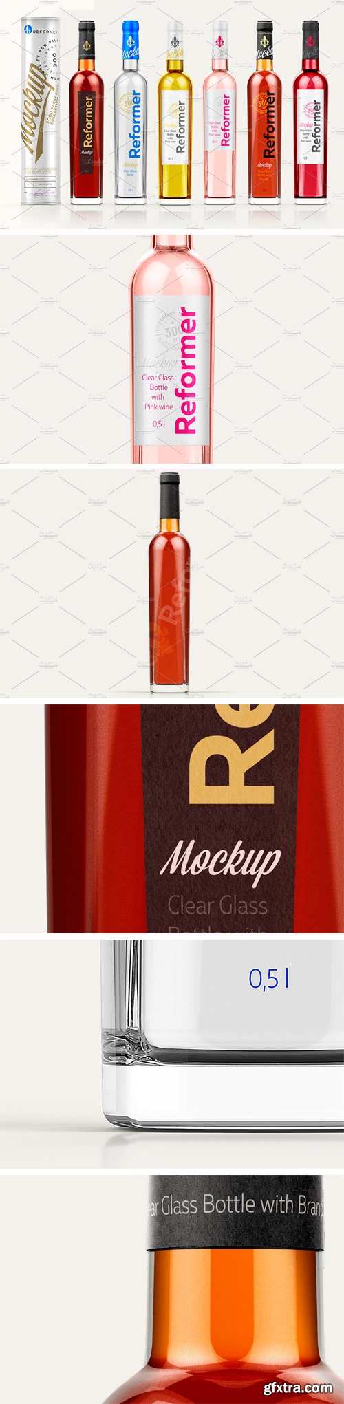 CM - Mockup CARDBOARD TUBE & 6 BOTTLES 2268708