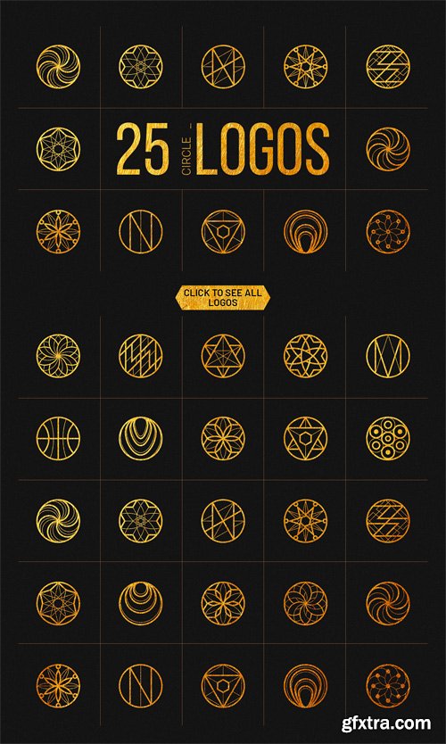 CM - 25 Linear Geometric Logos. Part II 2265580