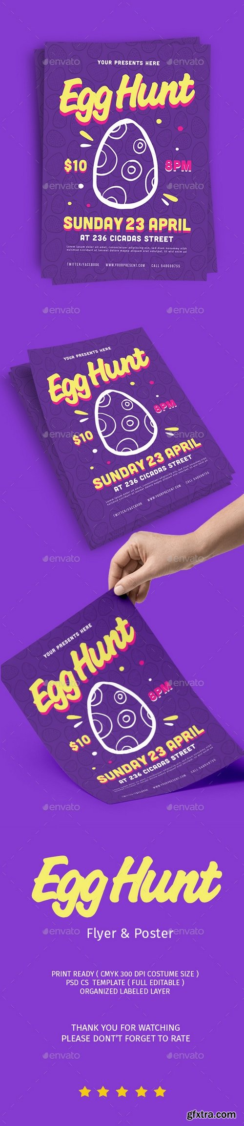 Graphicriver - Egg Hunt Flyer 21544104