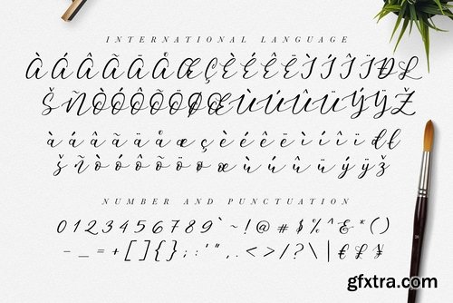 CM - Endita Font & Water Color Set 2339507