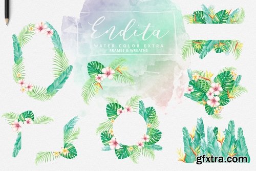 CM - Endita Font & Water Color Set 2339507