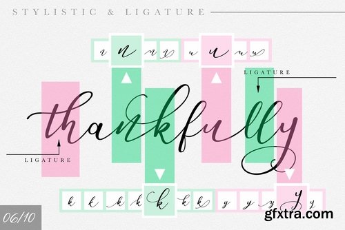 CM - Endita Font & Water Color Set 2339507