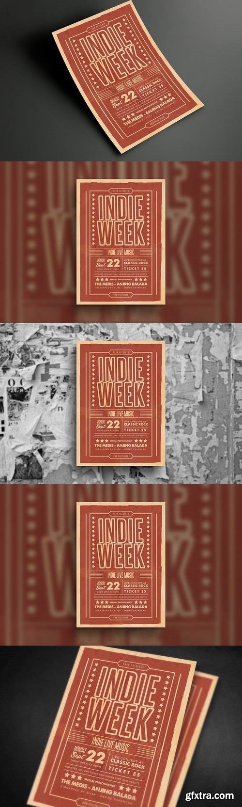 Indie Week Event Flyer