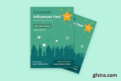 Influencer Social Media Flyer