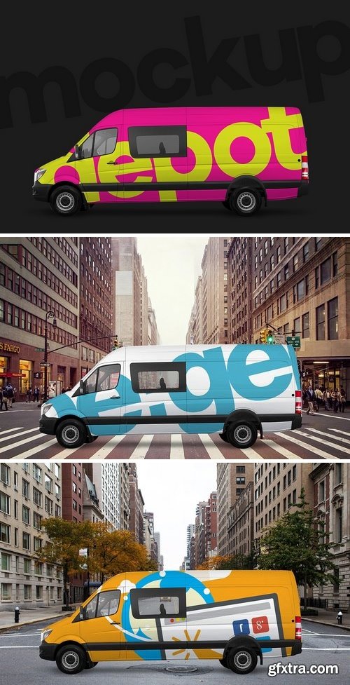 CM - 4K Work Van PSD Mockup 1541907