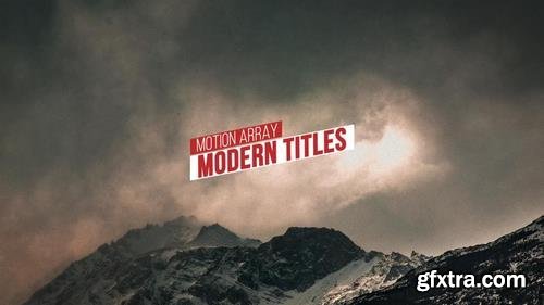 Modern Minimal Titles After Effects Templates 28458