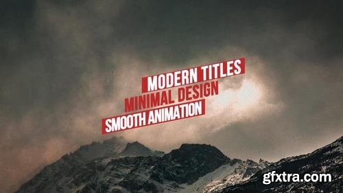 Modern Minimal Titles After Effects Templates 28458