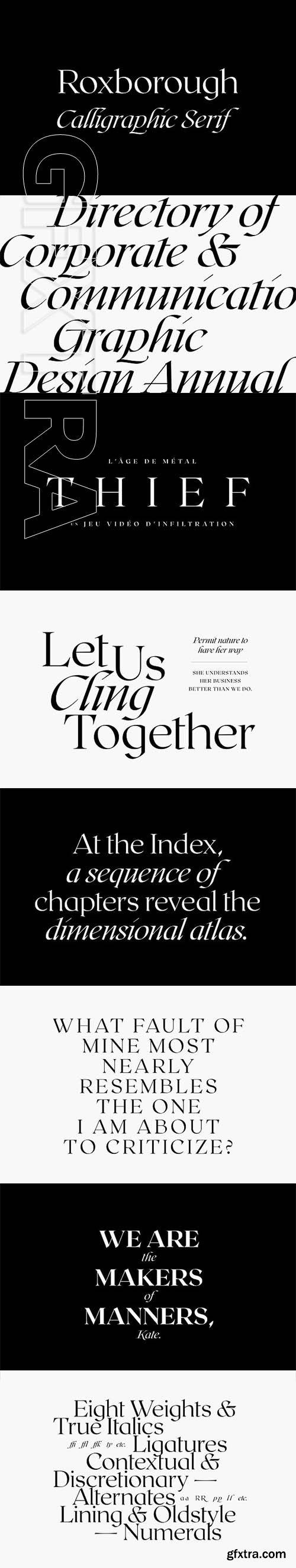 CreativeMarket - Roxborough CF calligraphic serif 2307769