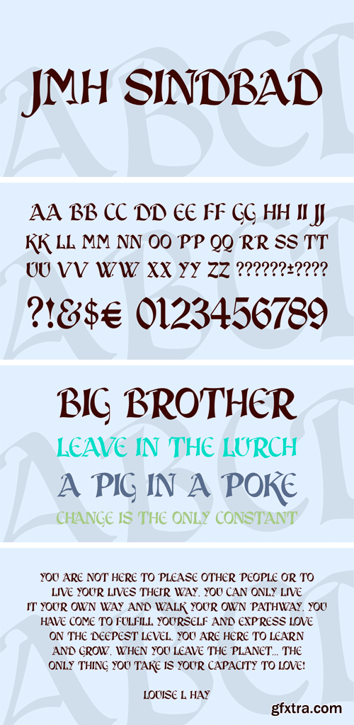 JMH Sindbad Font