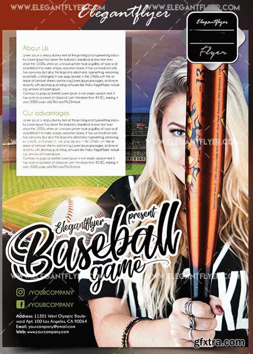 Baseball V5 2018 Flyer Template