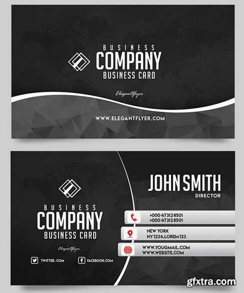 Business Company V8 2018 Business Card Templates PSD