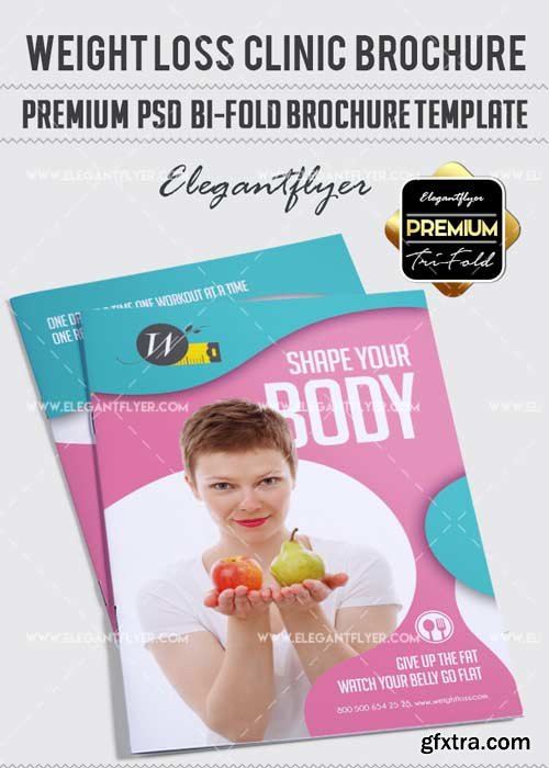 Weight Loss V1 2018 Premium Bi-Fold PSD Brochure Template