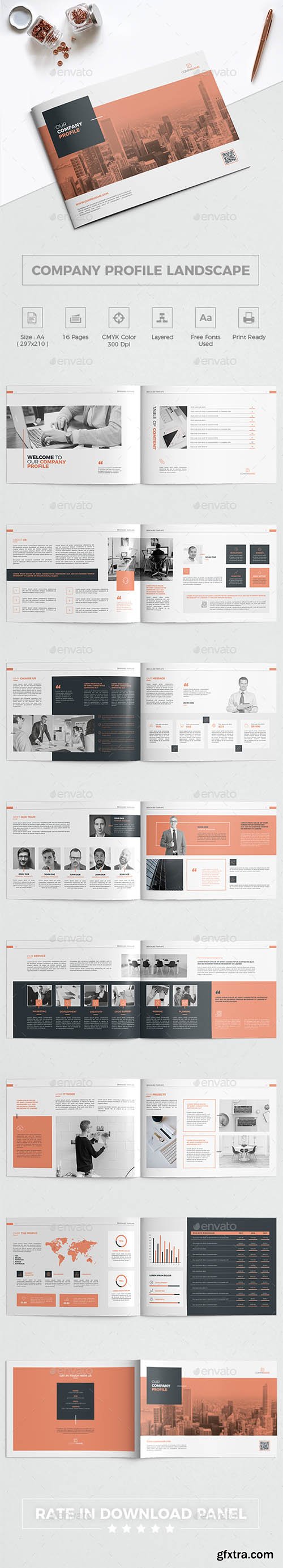 Company Profile Landscape Brochure 21556307