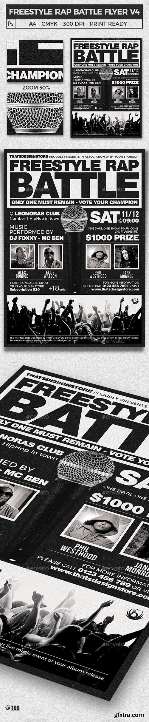 Graphicriver - Freestyle Rap Battle Flyer Template V4 16320145