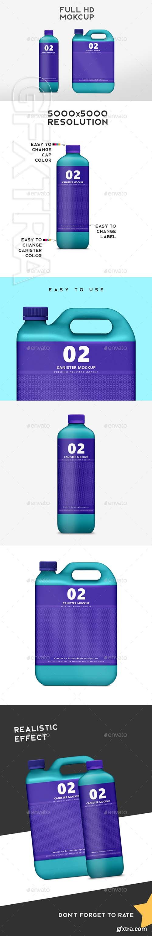 GraphicRiver - Canister Bottles Mockup 21530639