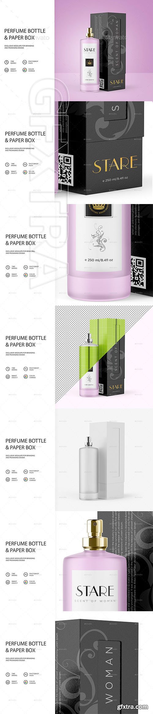 GraphicRiver - Perfume Bottle & Paper Box Mockup 21480987