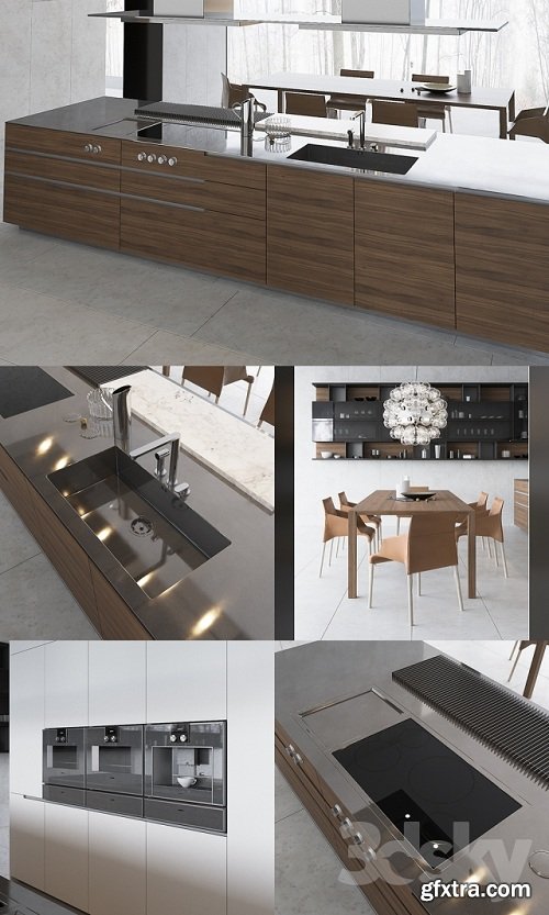 Kitchen Poliform Varenna Phoenix 2 (vray, corona)