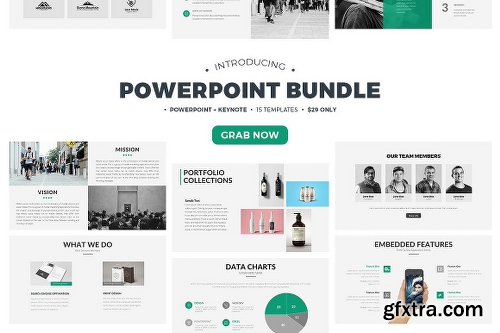 CreativeMarket 15-in-1 Presentation Bundle 2319697