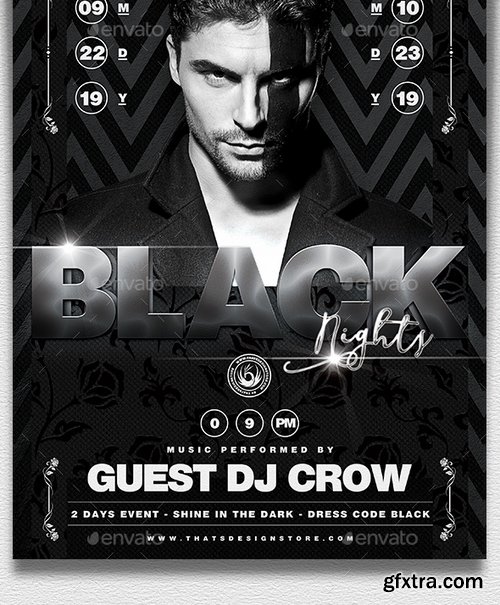 GraphicRiver - Black Nights Flyer Template V2 16140654