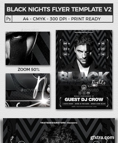 GraphicRiver - Black Nights Flyer Template V2 16140654