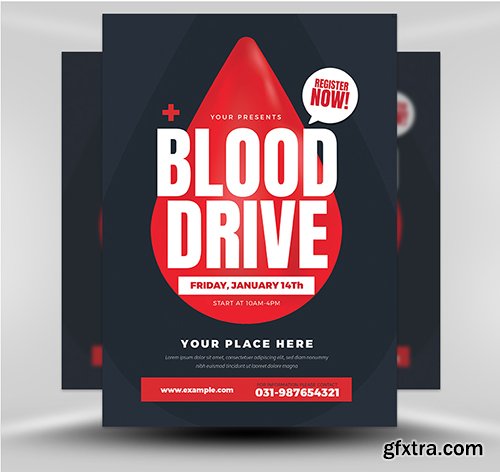 Blood Drive Flyer Template v1
